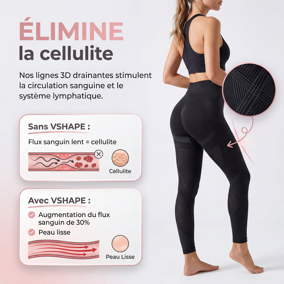 Legging 3D VSHAPE - Sculpte et Affine
